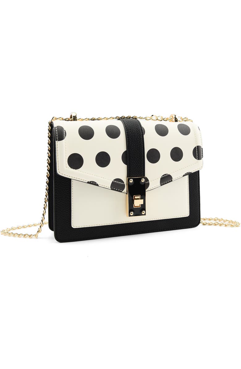 ALDO Donbeth Shoulder Bag, Alternate, color, Polka Dot
