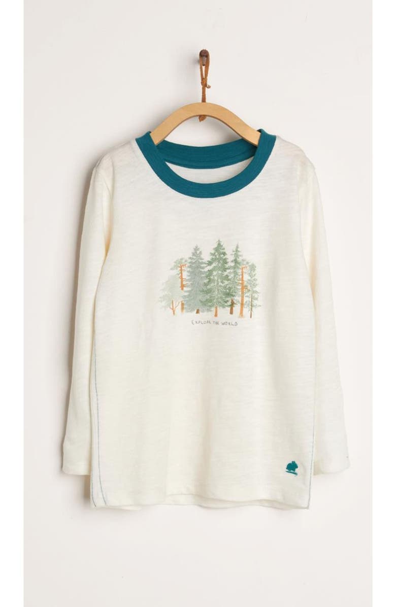 Babycottons T-Shirt Taylor Explorer, Main, color, Off White