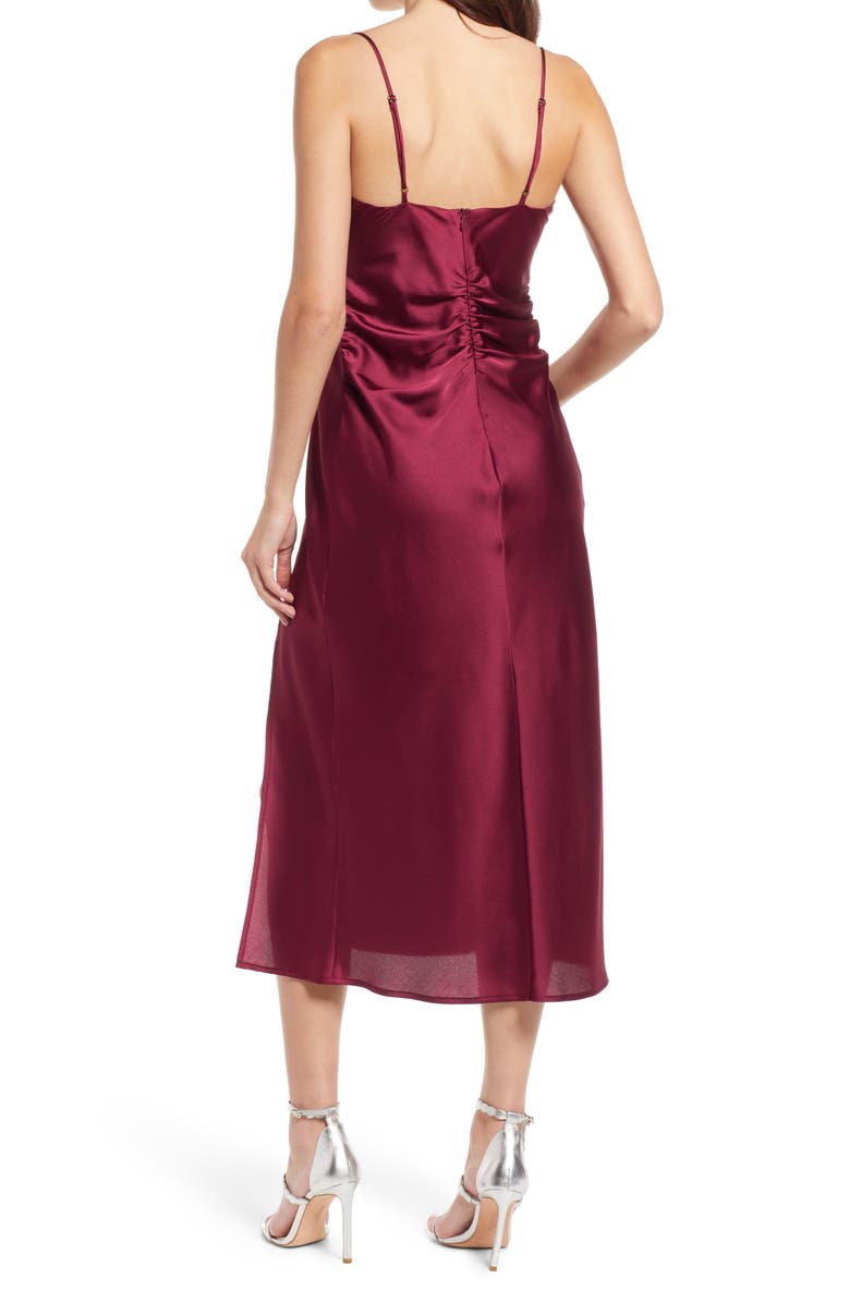 FLORET STUDIOS Ruched Slipdress, Alternate, color, 