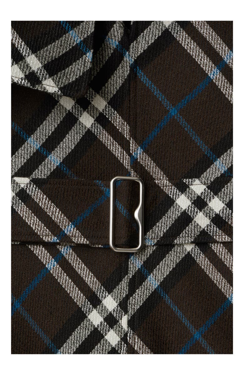 Burberry Check Wool Silk Dress, Alternate, color, 