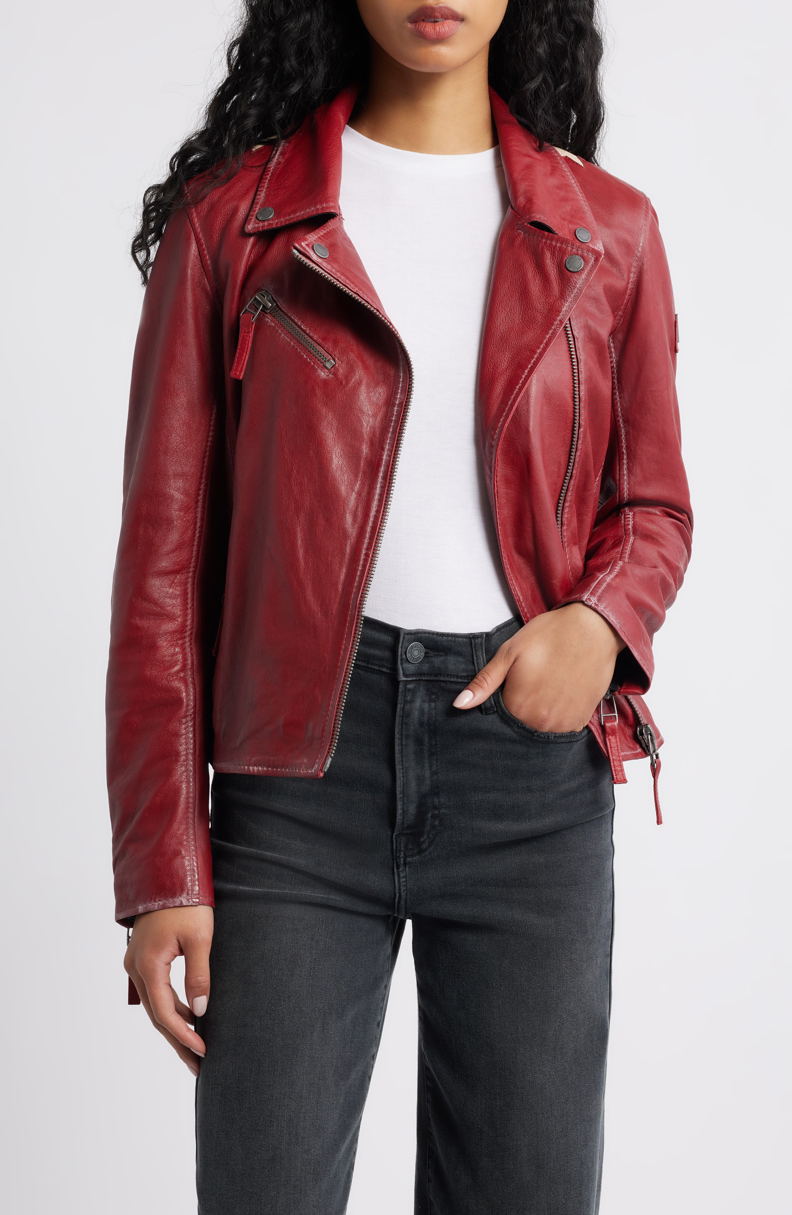 Christy Leather Moto Jacket - image 5