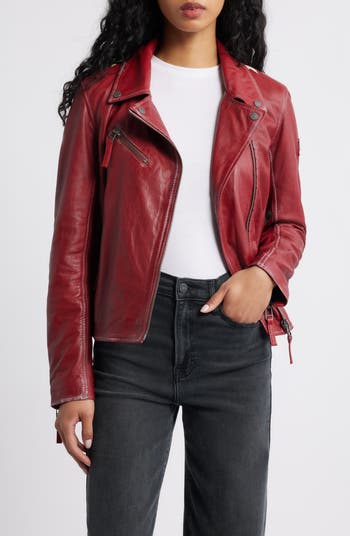 MAURITIUS Christy Leather Moto Jacket | Nordstrom