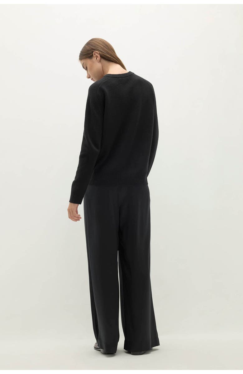 NAKED CASHMERE Tammy Cashmere Crewneck Sweater, Alternate, color, Black