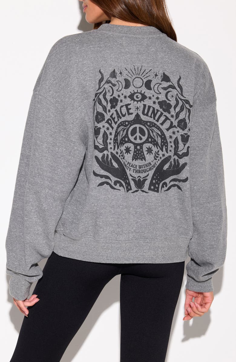 Spiritual Gangster Unity La Brea Sweatshirt, Alternate, color, Heather Grey