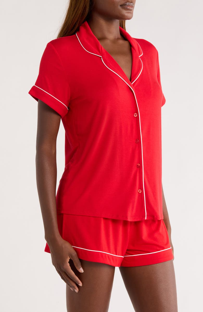 Nordstrom Moonlight Eco Short Pajamas, Alternate, color, Red Barbados Cherry