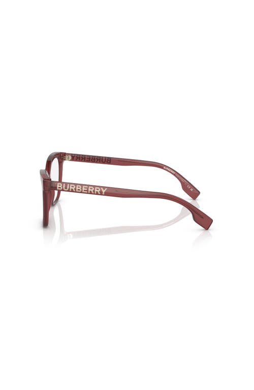 Burberry 54mm Cat Eye Optical Glasses In Burgundy