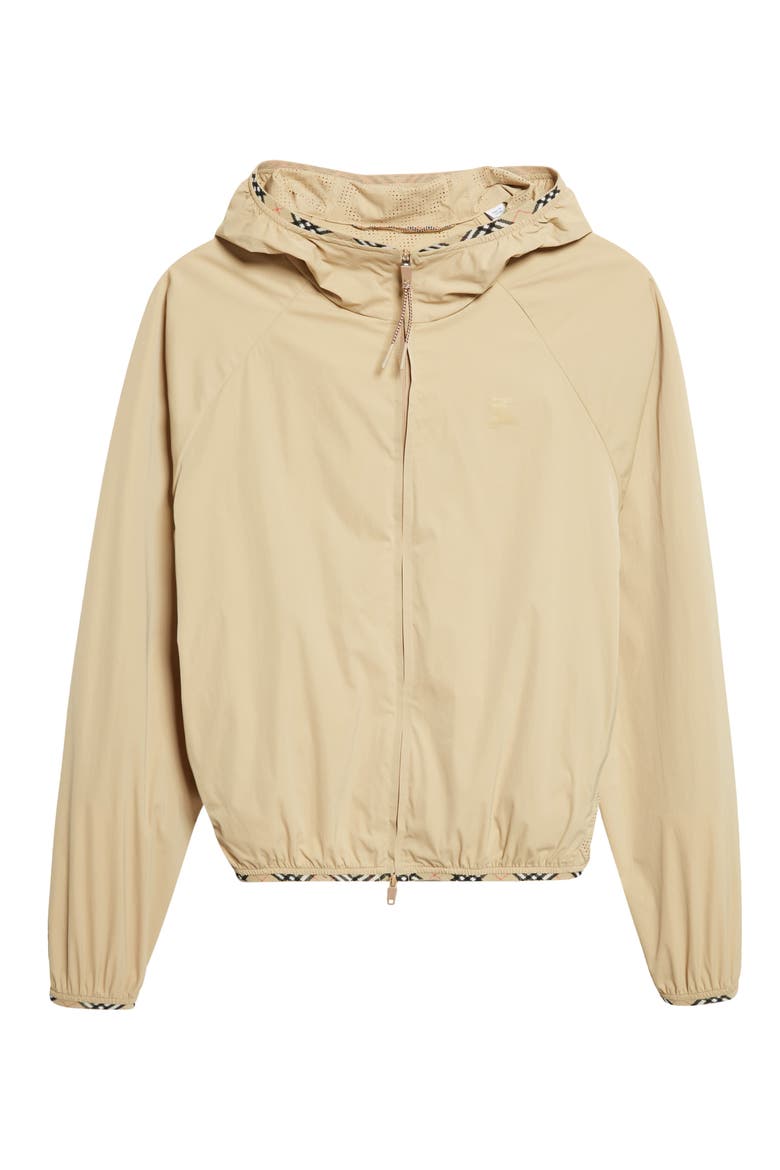 Ambrook Stretch Nylon Hooded Jacket, Alternate, color, BEIGE