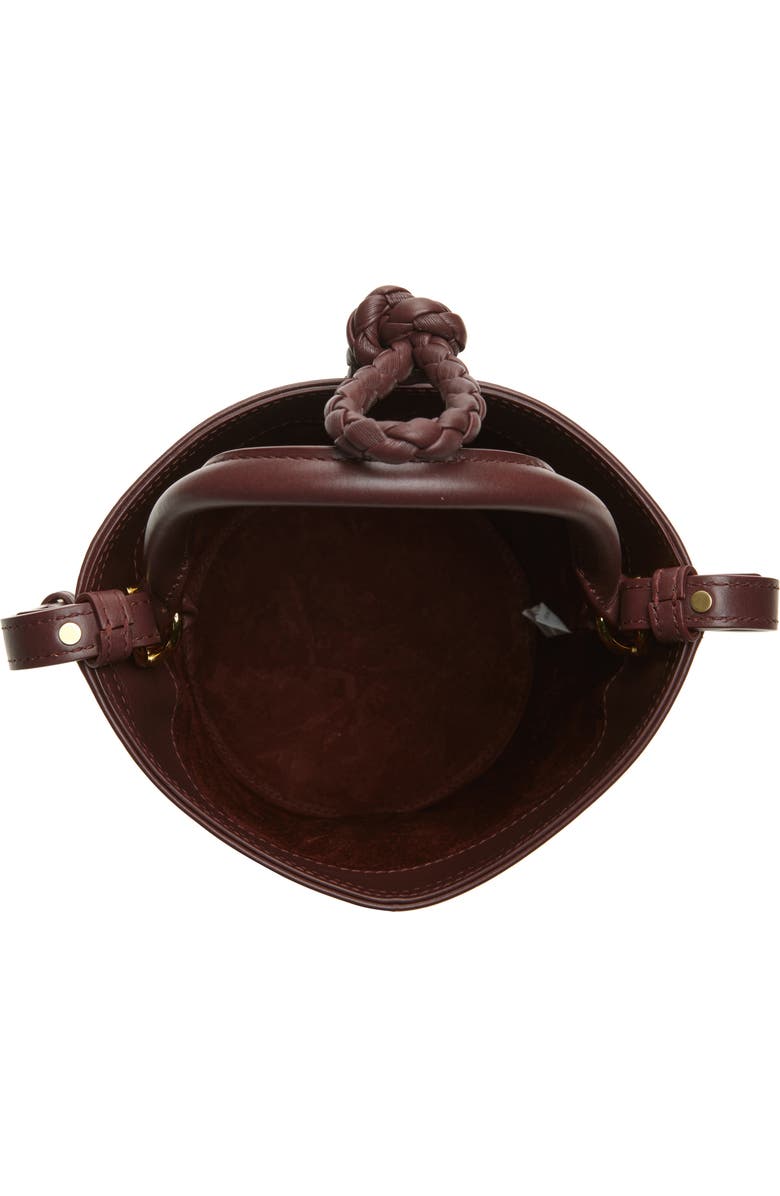 Bottega Veneta Mini Liberta Leather Bucket Bag, Alternate, color, 2129 Madder Brown-M B
