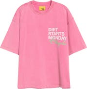 DIET STARTS MONDAY Los Angeles Cotton Graphic T-Shirt