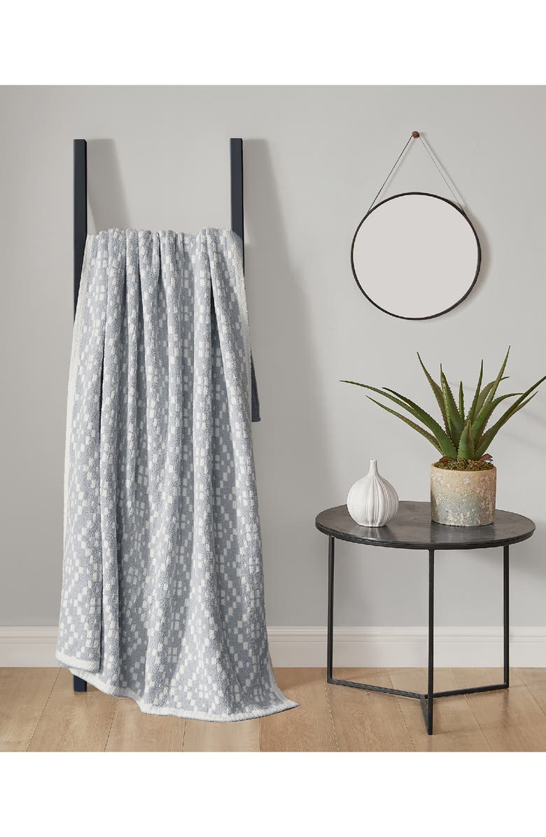 Lucky Brand Jacquard Fuzzy Throw Blanket, Alternate, color,