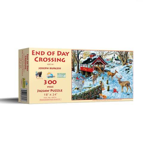 End of Day Crossing 300 piece Jigsaw Puzzle for Adults