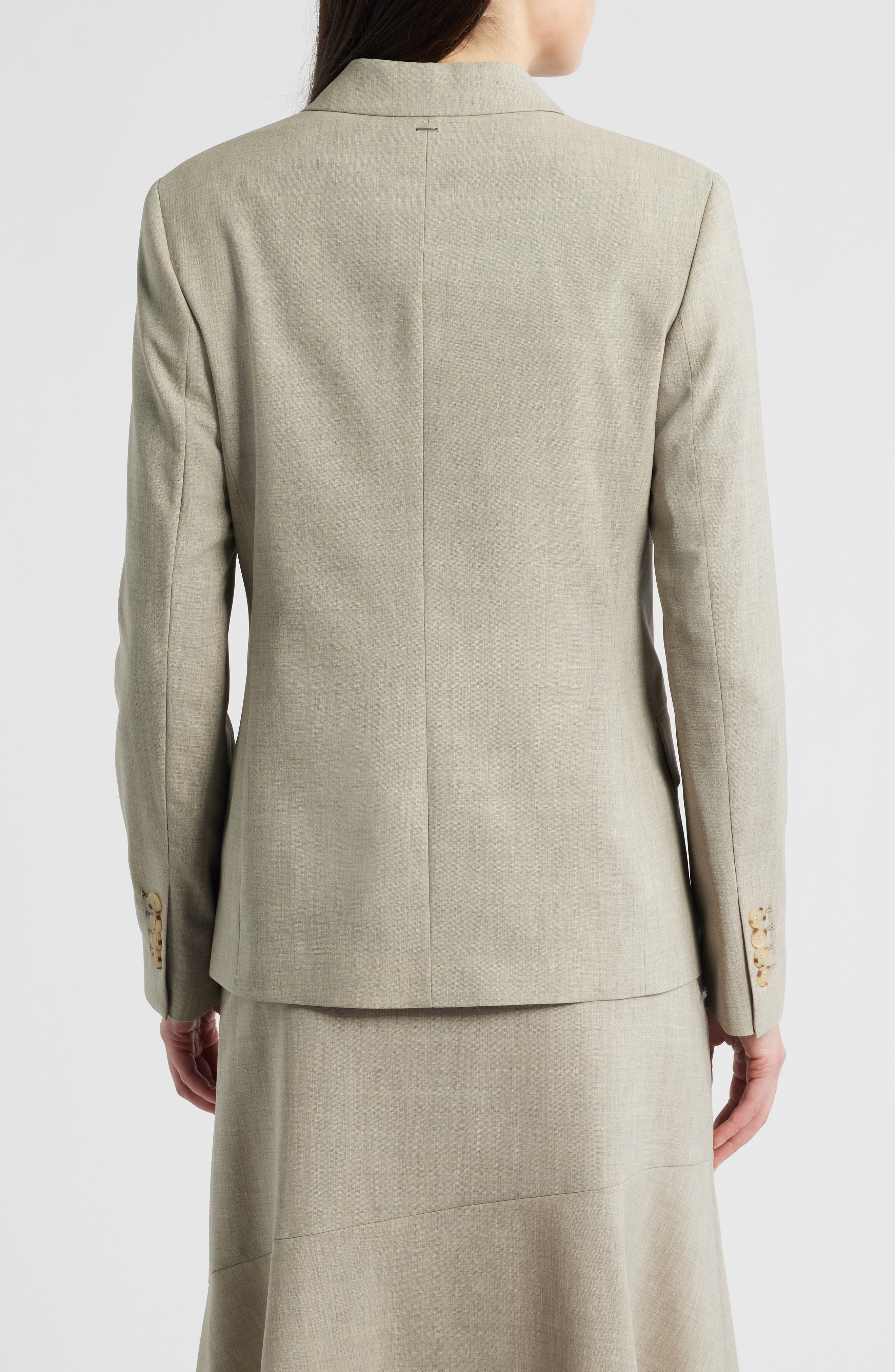 Jaleto Double Breasted Virgin Wool Blazer - image 2
