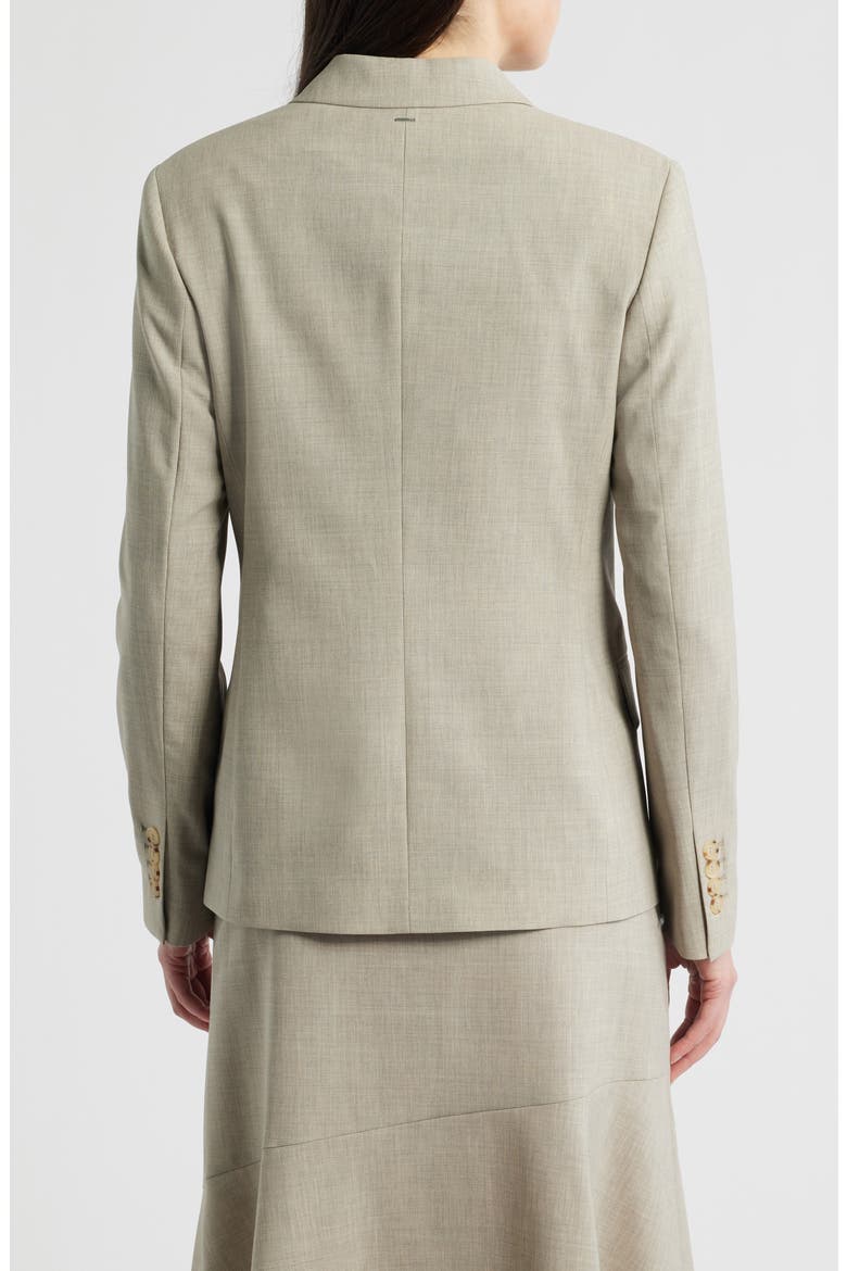 Jaleto Double Breasted Virgin Wool Blazer, Alternate, color, PUMICE