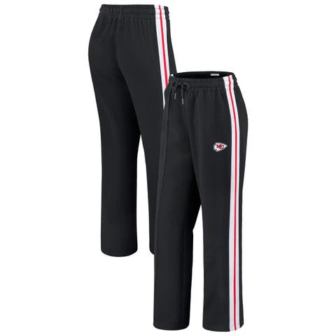 Women's WEAR by Erin Andrews Black Kansas City Chiefs Color-Block Straight Leg Pants