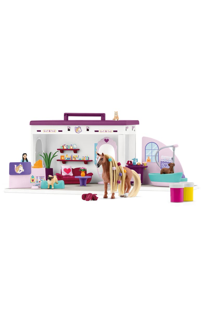 Schleich Sofia's Beauties Pet Salon, 66 Piece Playset, Kids Ages 4+, Main, color, Multicolored