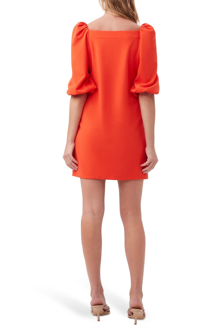 Symphone Puff Sleeve Shift Dress, Alternate, color, FERRY RED