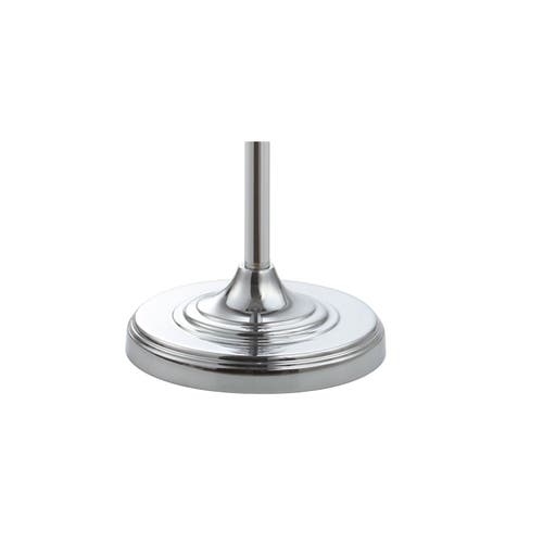 Jonathan Y Layla Crystal / Metal Led Floor Lamp In Clear/chrome