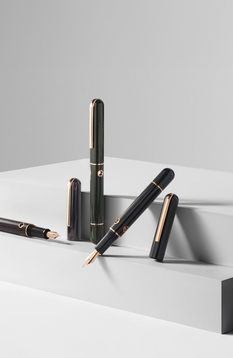 Nahvalur Nautilus Chelonia Green Ebonite Fountain Pen, Alternate, color, Green Fine