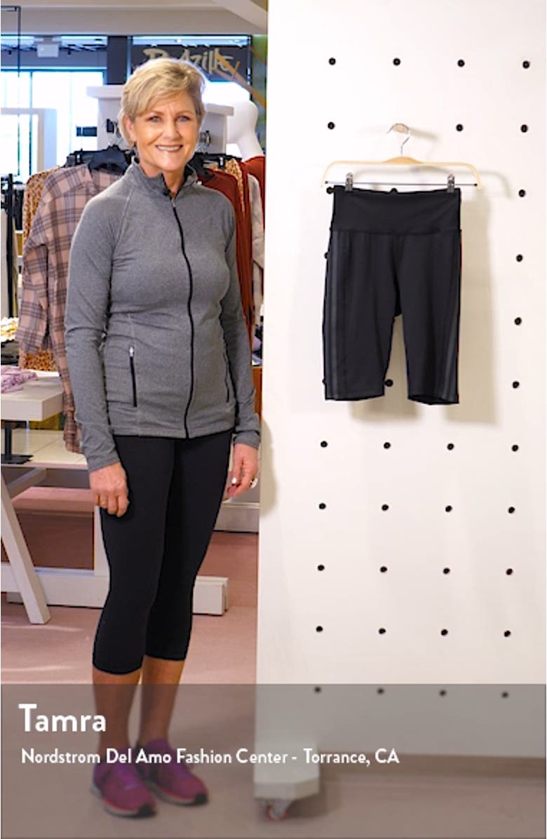 x Universal Standard 3-Stripes High Waist Shorts, sales video thumbnail