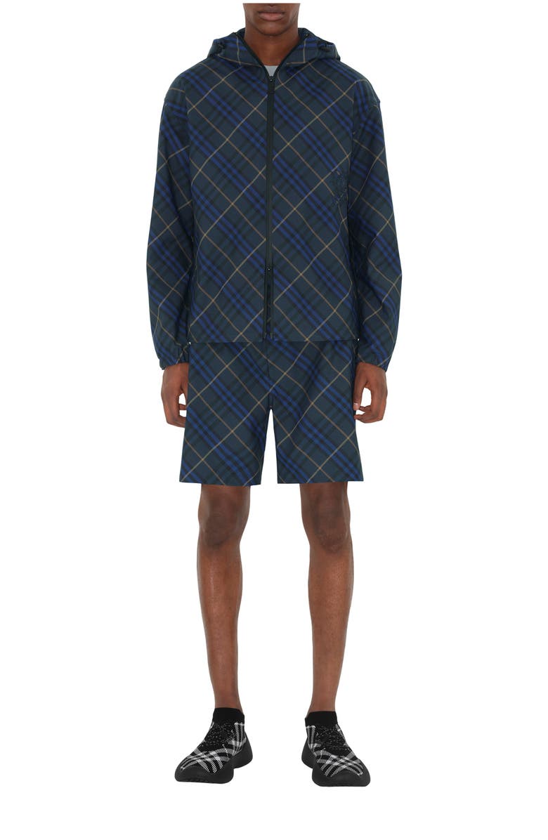 Burberry Check Twill Hooded Jacket, Main, color, 