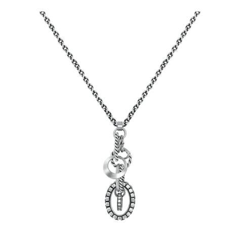 Rings & Rhythm Interlocking Ring Pendant Necklace