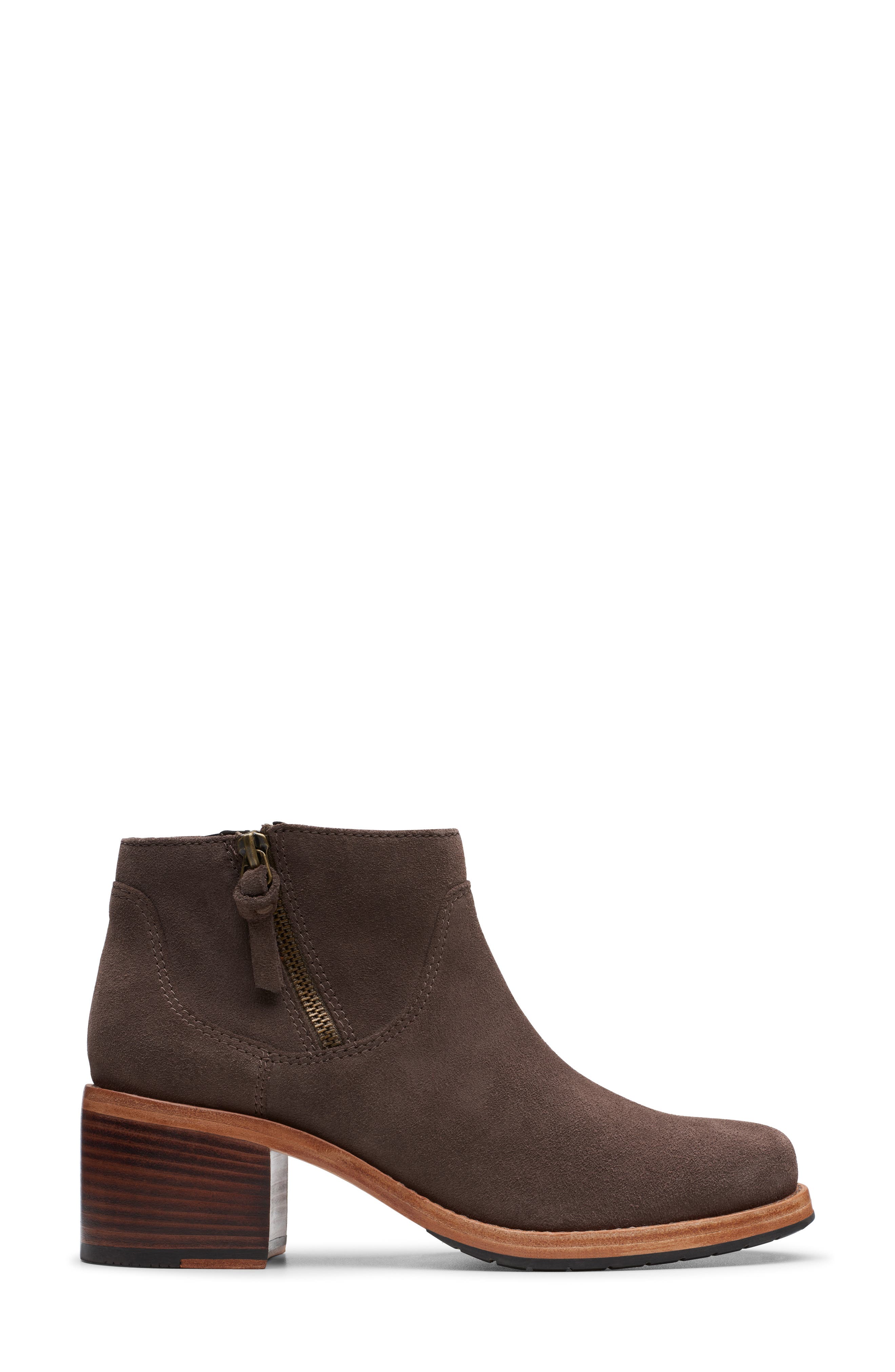 Clarkdale Dawn Bootie, Alternate, color, TAUPE SUEDE
