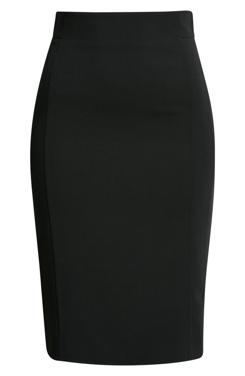 Akris Wool Blend Pencil Skirt, Alternate, color, 009-Black