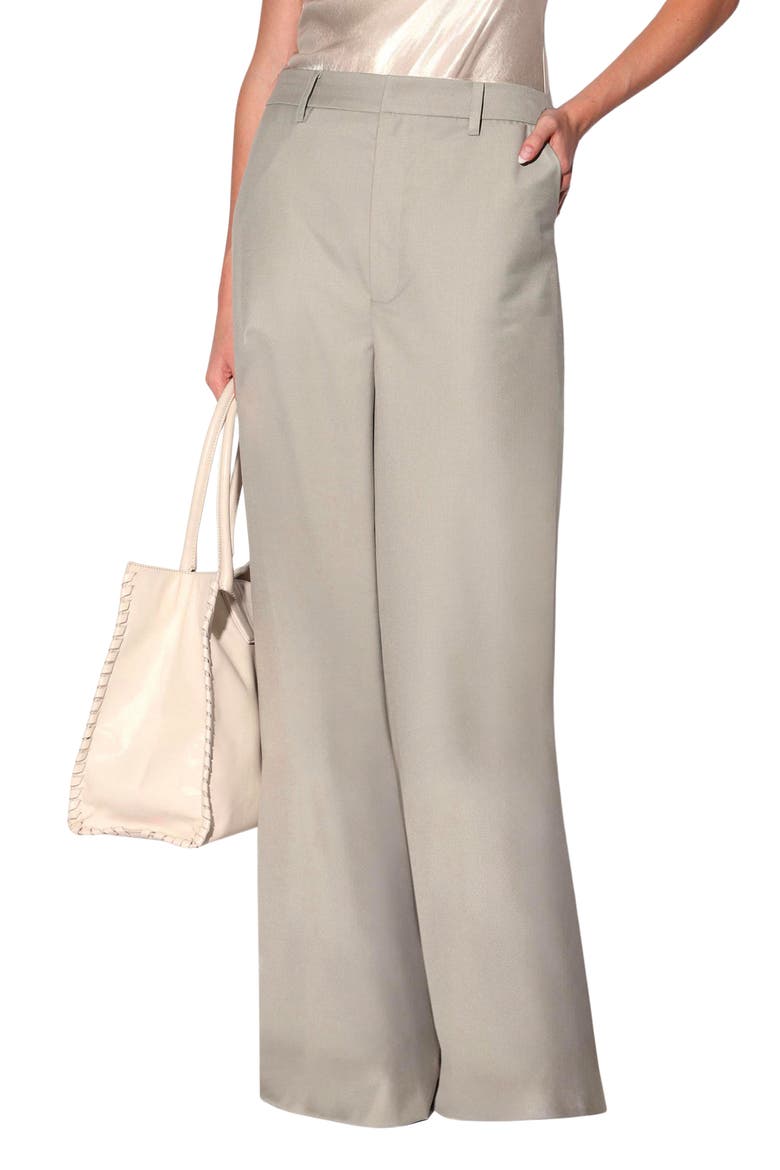 Casper Wide Leg Trousers, Main, color, PALE SAGE