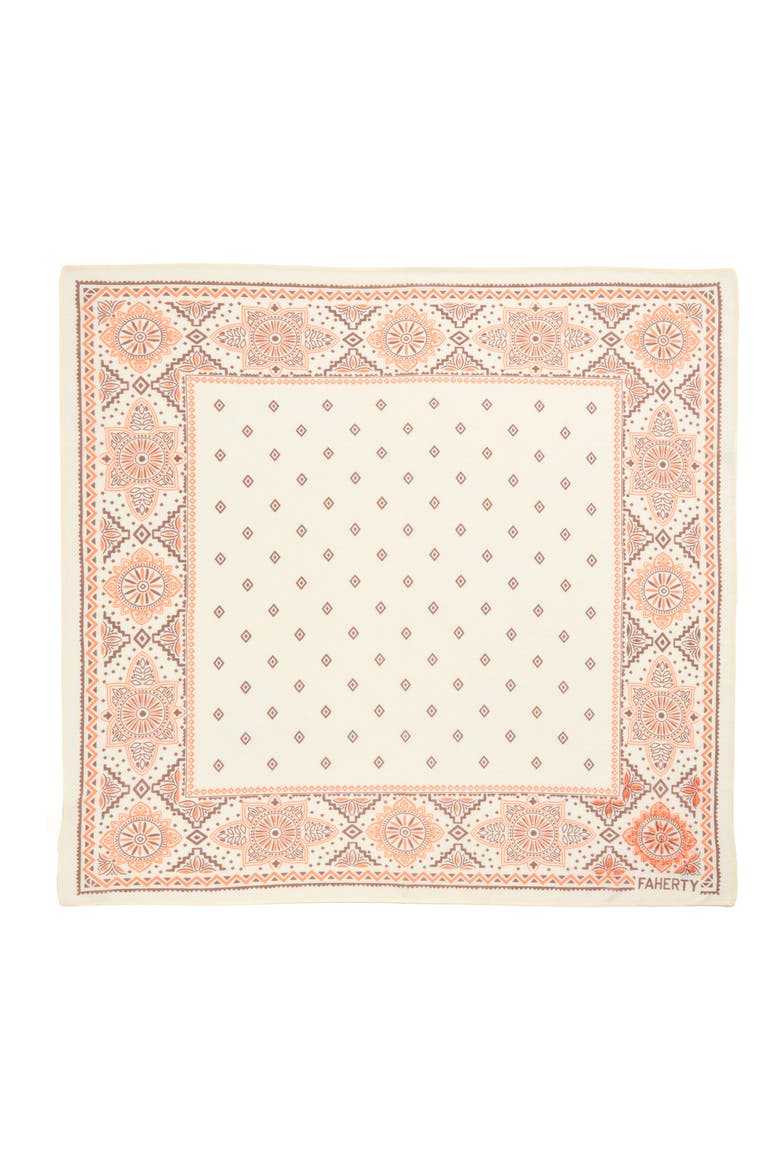 Star Geo Organic Cotton Bandana, Alternate, color, EGRET