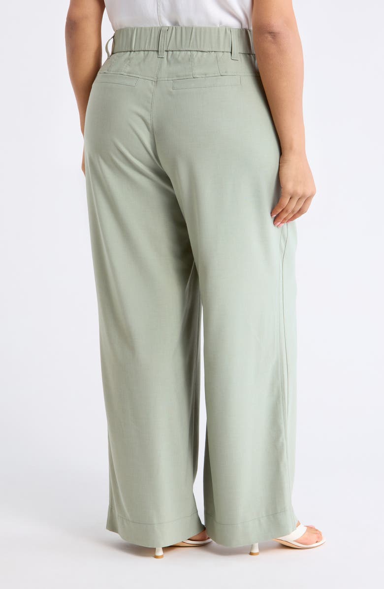 Wit & Wisdom Skyrise High Rise Wide Leg Pants, Alternate, color, Eucalyptus