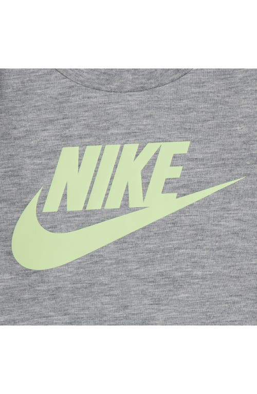 Nike Kids' Futura Puffer Vest, Logo T-shirt & Fleece Joggers Set In Green