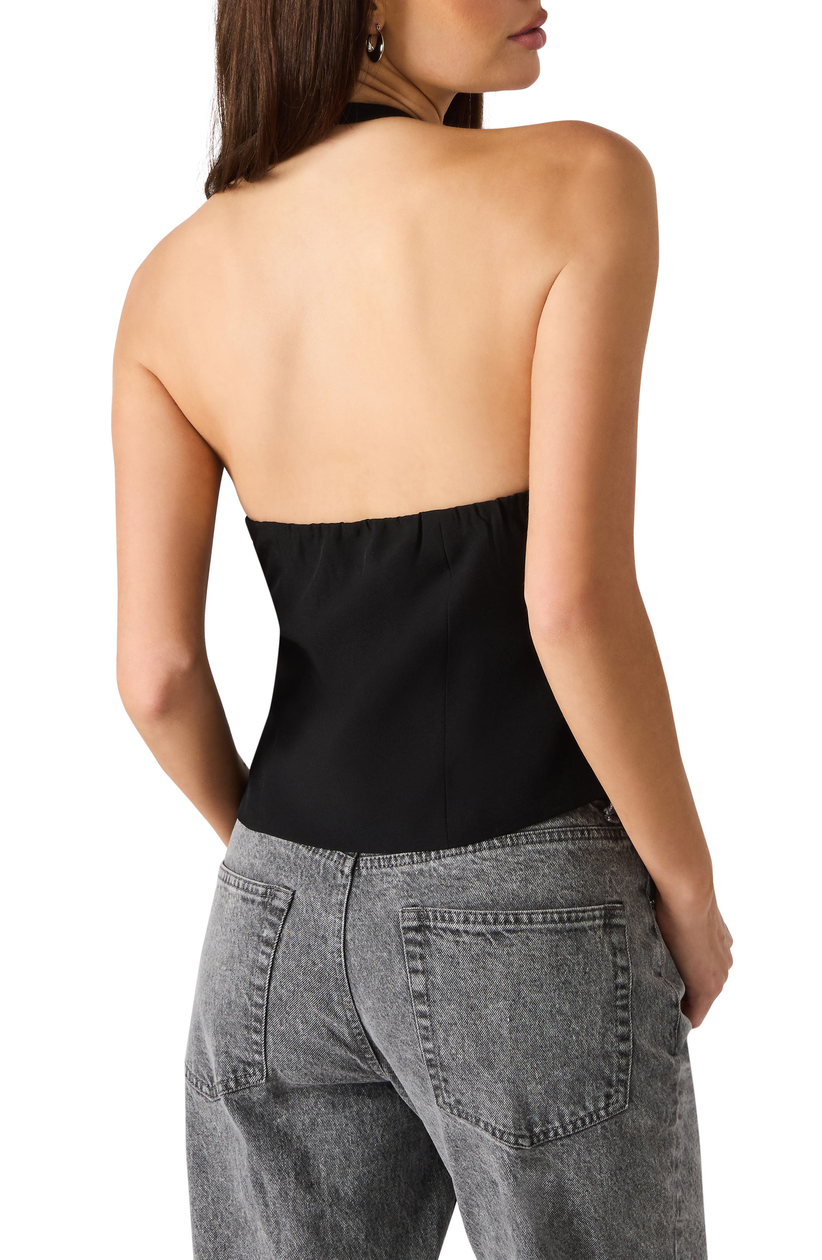 Juvia Crystal Bow Halter Top - image 2