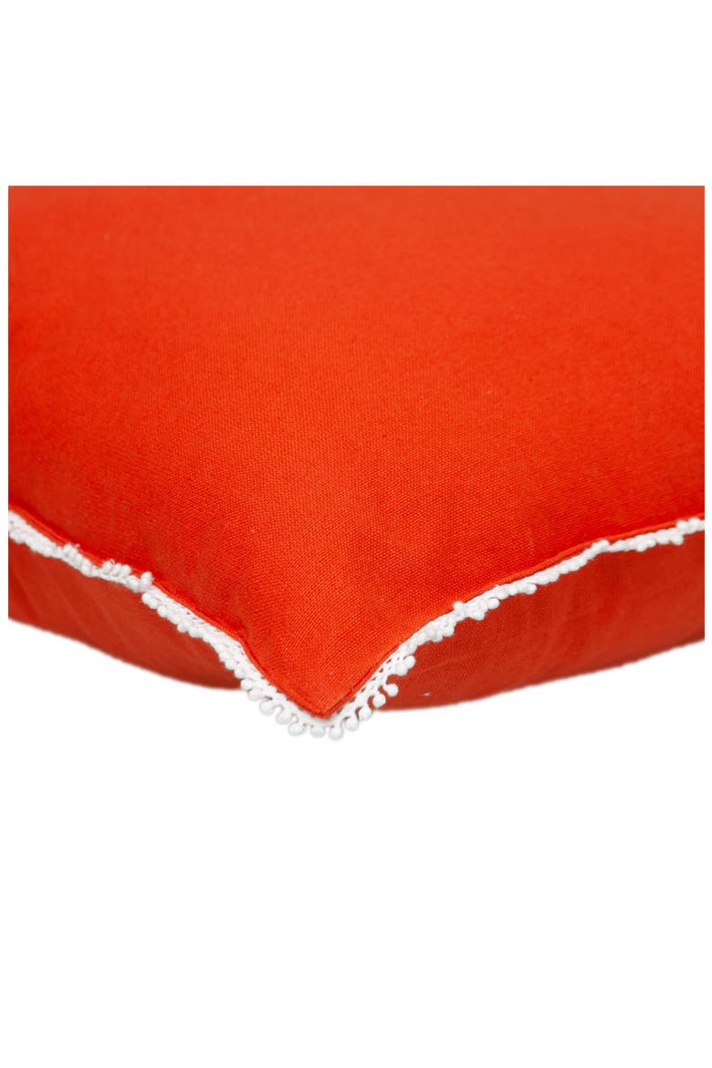 Crochet Dot Throw Pillow, Alternate, color, ORANGE