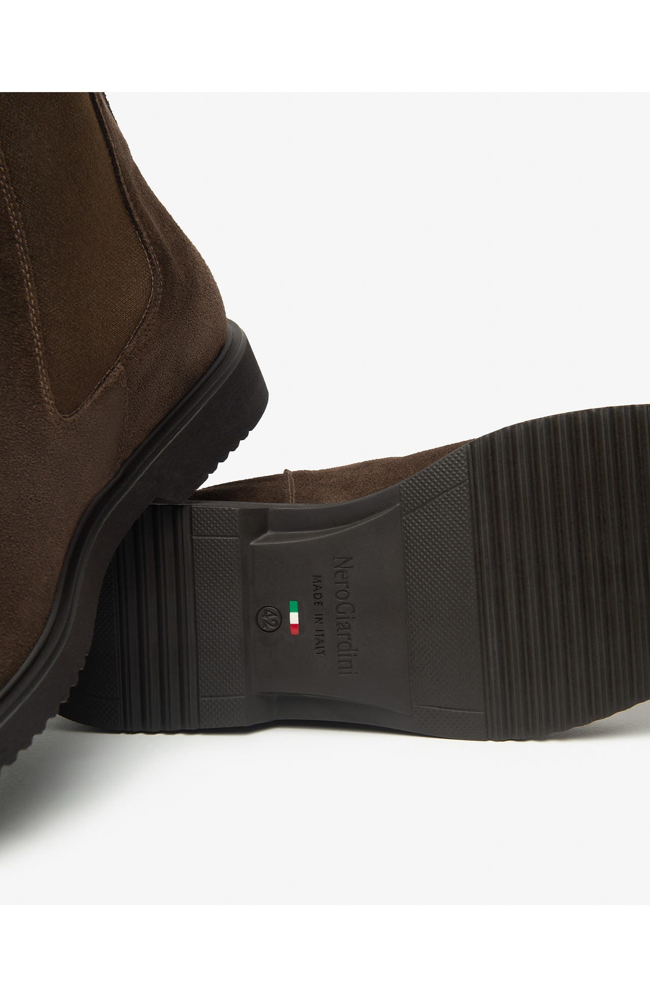 Leather Chelsea Boot, Alternate, color, CHOCOLATE