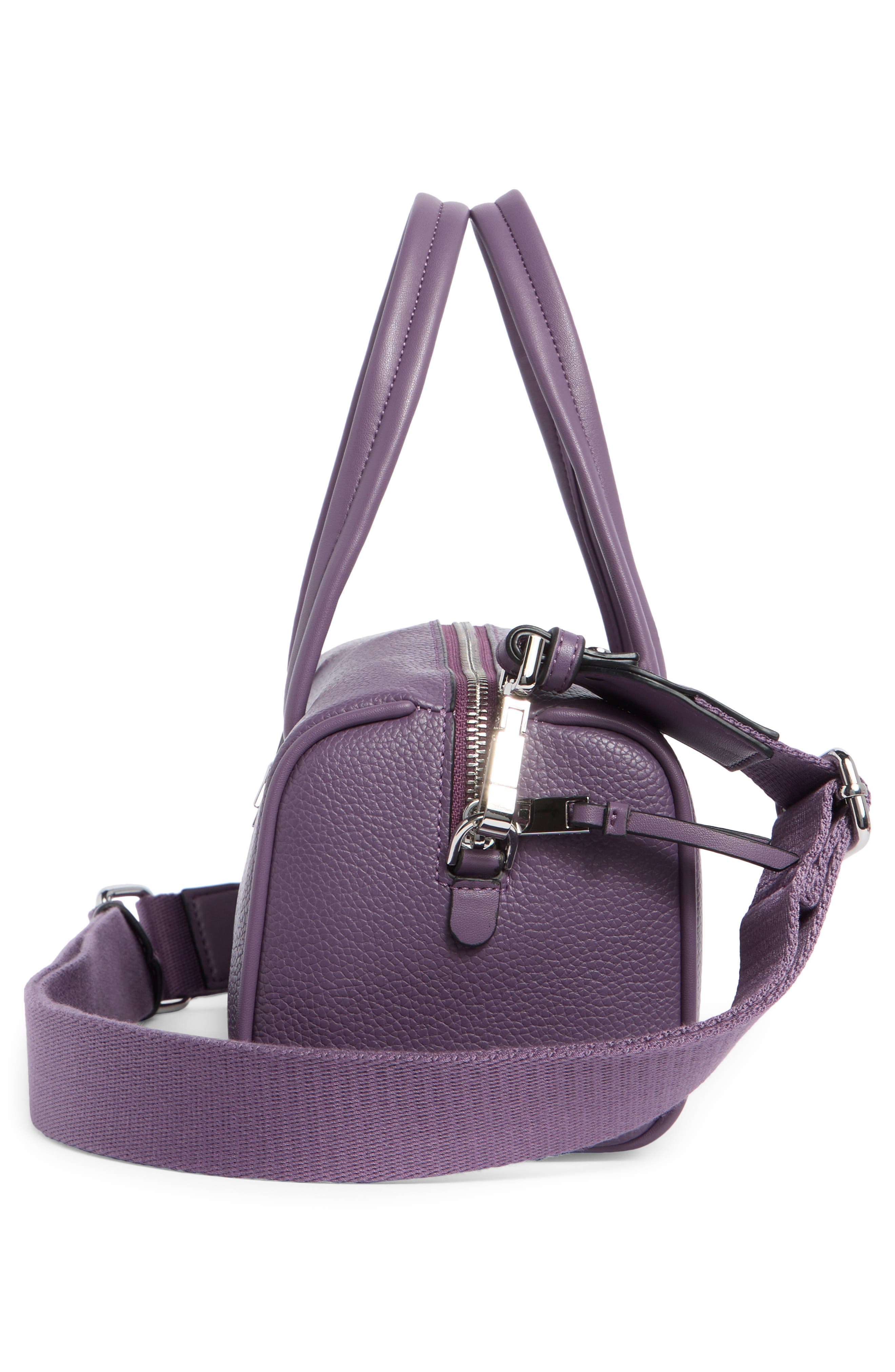 Calvin Klein Rue Satchel Bag, Alternate, color, Winter Plum