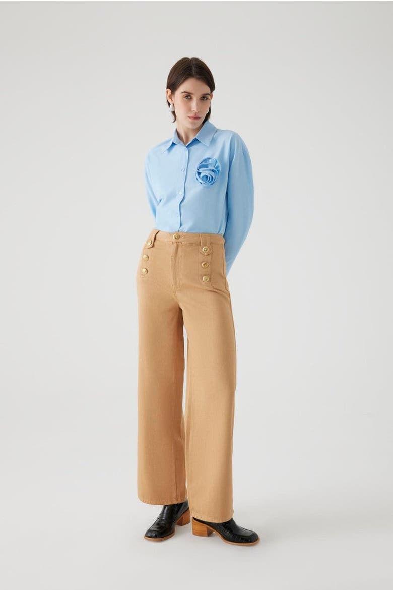 Aleron Denim Pants, Main, color, CAMEL