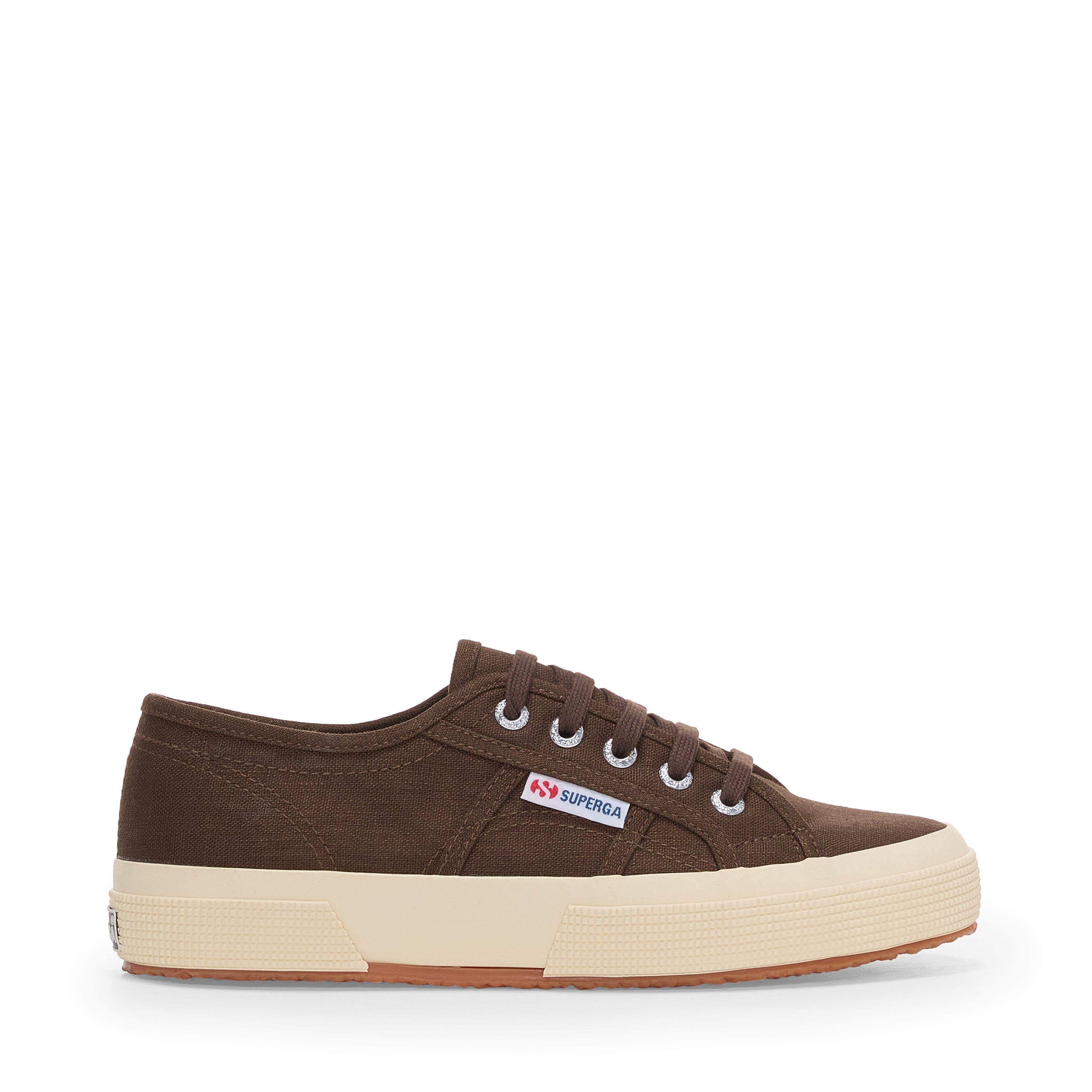 Superga 2750 Linen Sneakers, Main, color, Brown-Off White