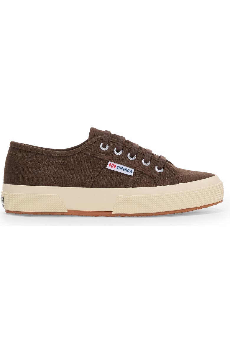 Superga 2750 Linen Sneakers, Main, color, Brown-Off White