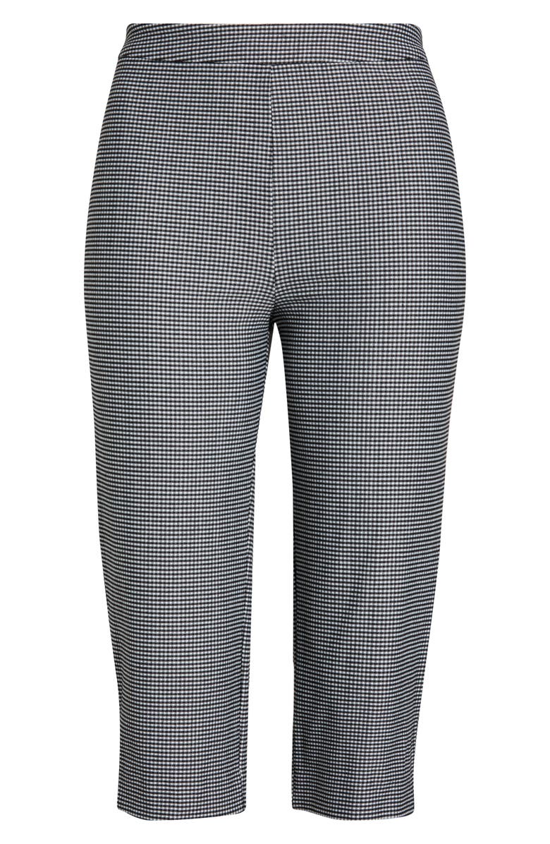 ASTR the Label Brecklynn Gingham Capri Pants, Alternate, color, Black Gingham