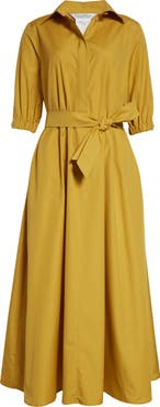 Max Mara Hoyo Cotton Belted Shirtdress