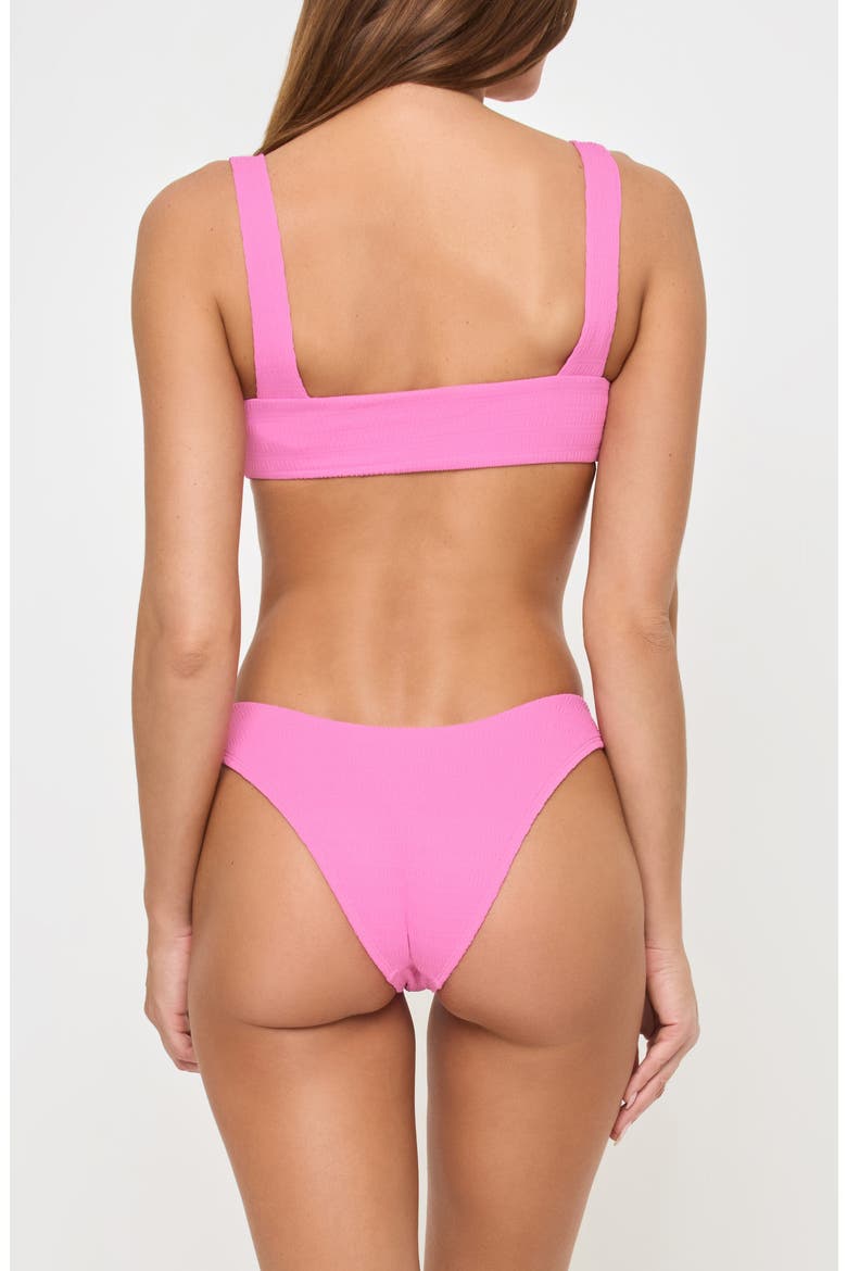 Willow Pucker Textured Bikini Top, Alternate, color, HOTTEST PINK