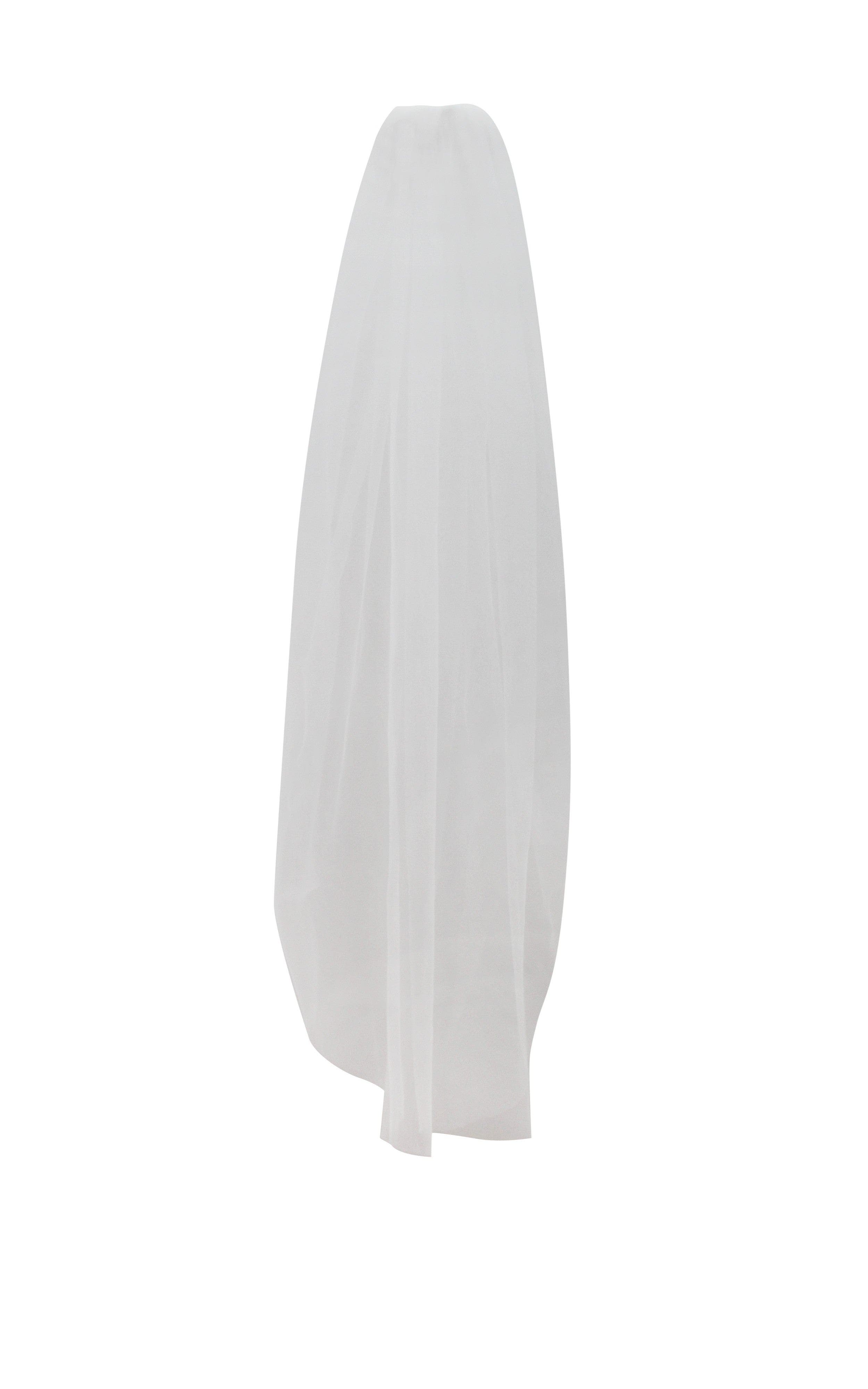 Miss Circle Fingertip Wedding Veil in White at Nordstrom