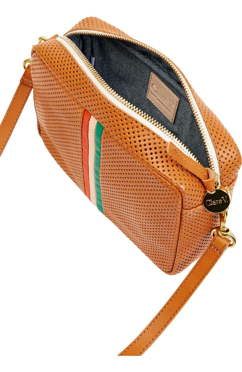 Clare V. Midi Sac Leather Crossbody Bag, Alternate, color,