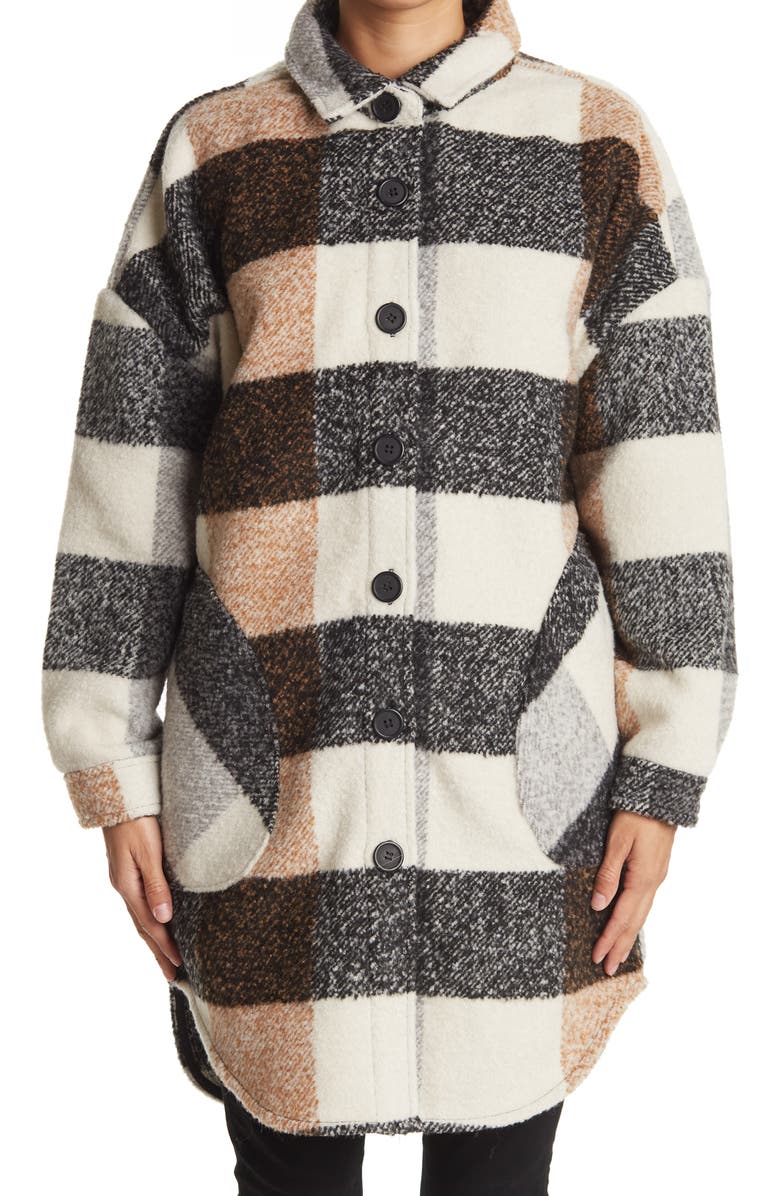 RDI Notch Collar Tail Hem Shirt Jacket, Alternate, color, 