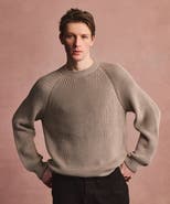 NAADAM Cotton Fisherman Raglan Crewneck Sweater