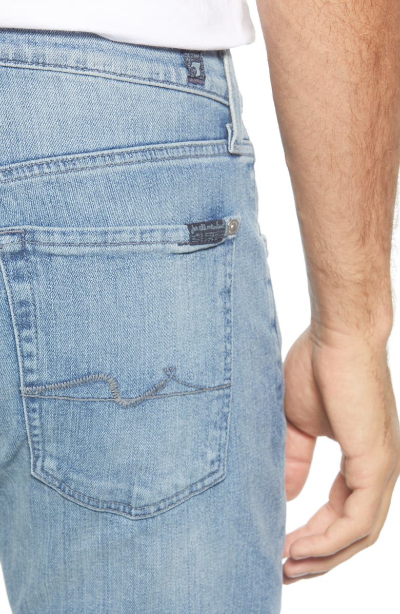7 For All Mankind <sup>®</sup> Luxe Performance Slim Straight Leg Jeans, Alternate, color,