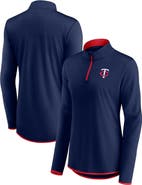 FANATICS Women's Fanatics Branded Navy Minnesota Twins Corner Quarter-Zip Top