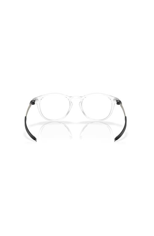 Oakley 50mm Round Optical Glasses In Metallic