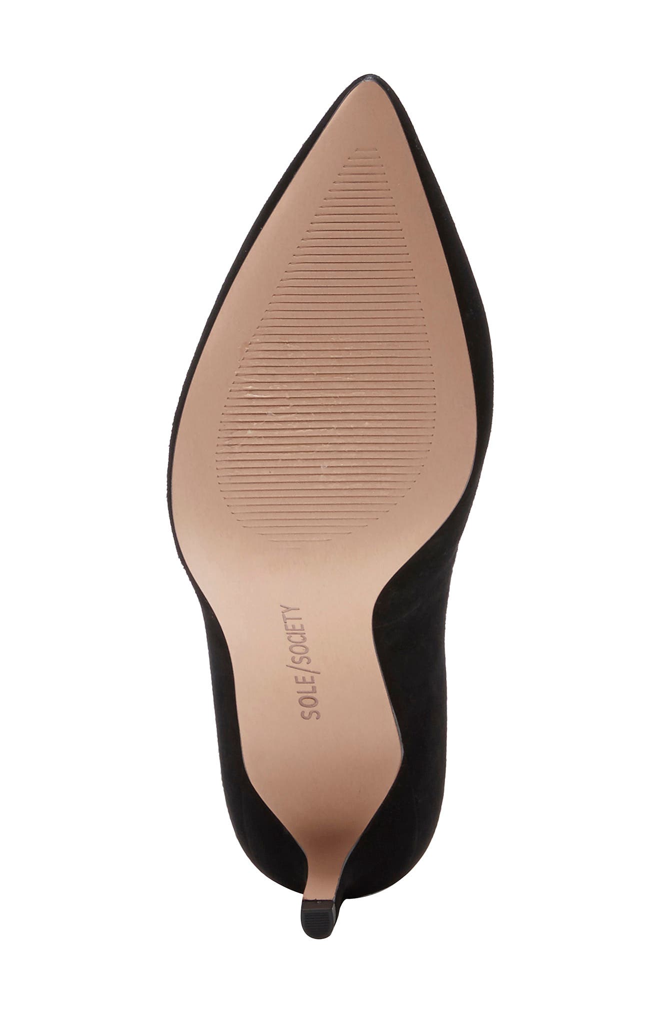 Sole Society Danla Ruffle Trim Pointed Toe Pump, Alternate, color, 