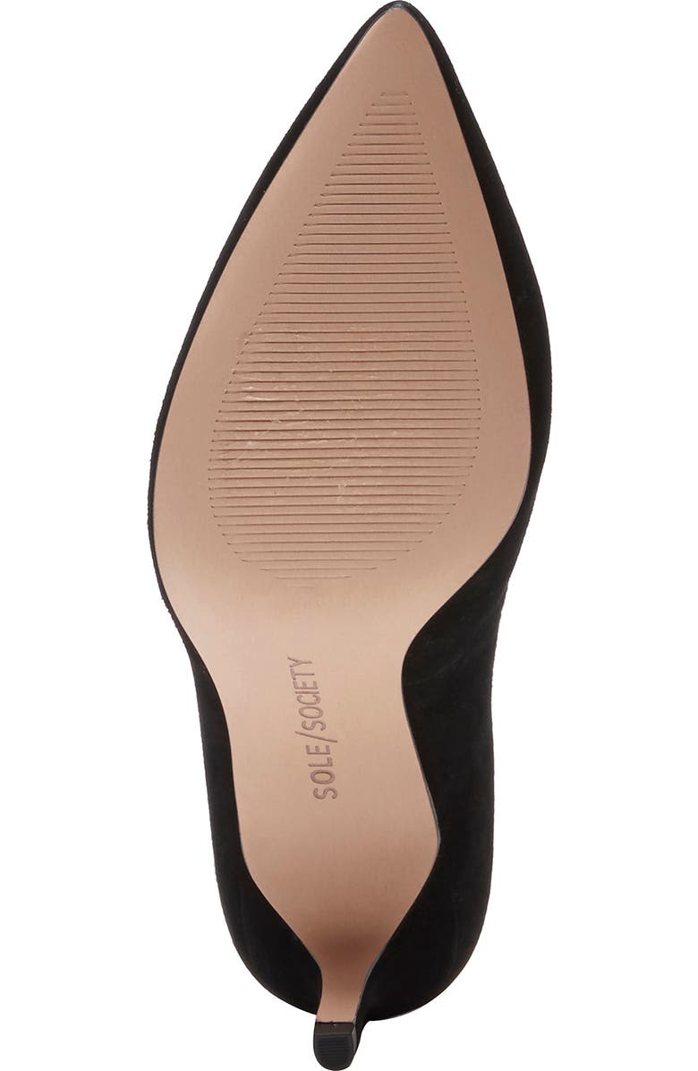 Sole Society Danla Ruffle Trim Pointed Toe Pump, Alternate, color,